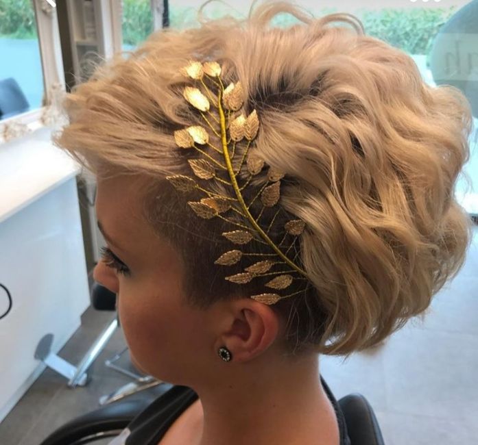 Mariée au cheveux court... - 2