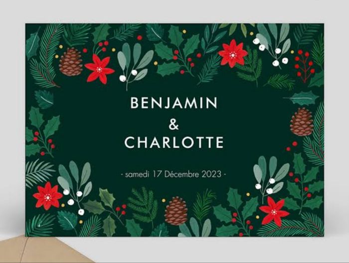 Inspiration mariage rouge et vert 🎄 - 1