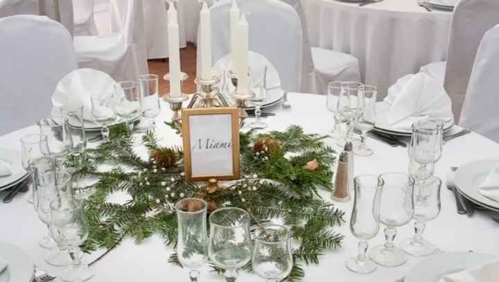Déco de table pour un mariage hivernal sans fleur - 2