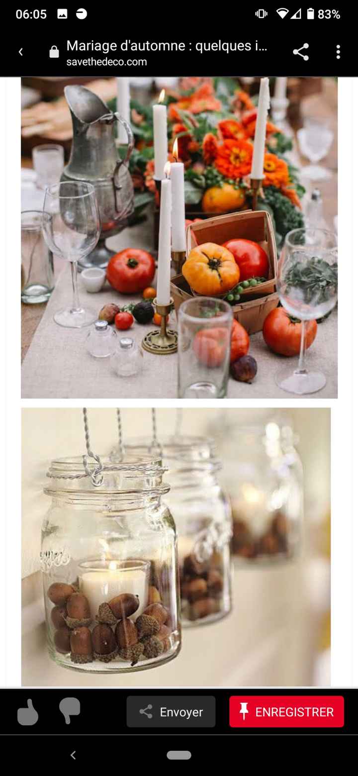 Mariage sur le thème de l'automne - 1