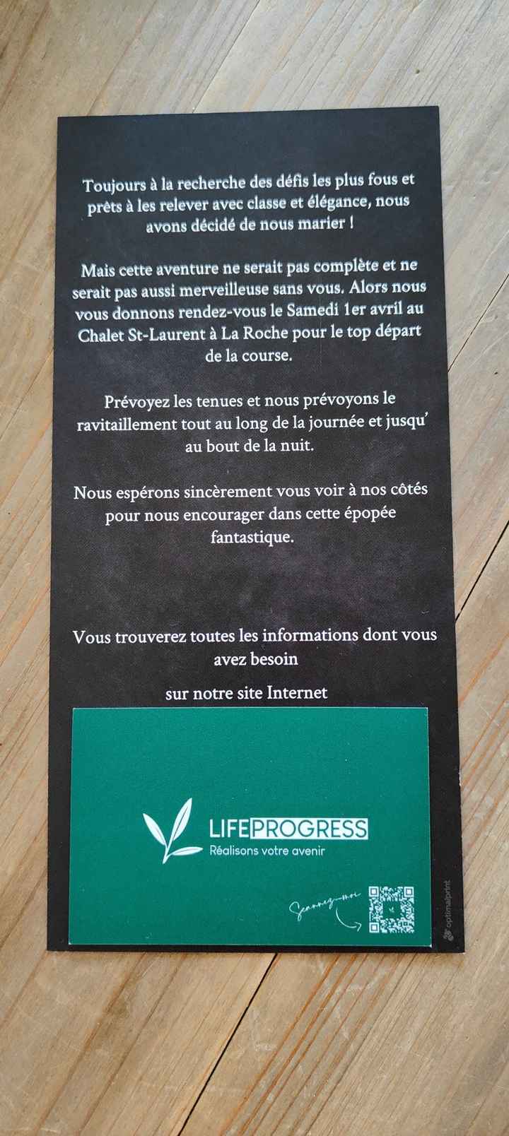 Nos faires-part sont arrivés 🥰🎉 - 3