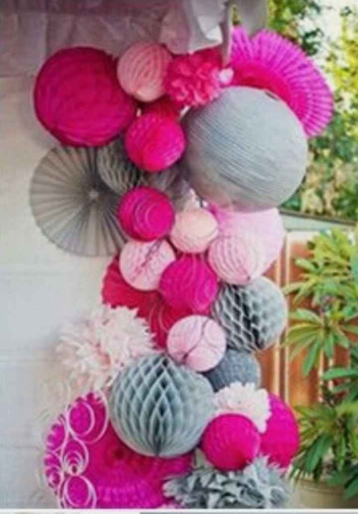 Décoration en rose "fushia" - 3