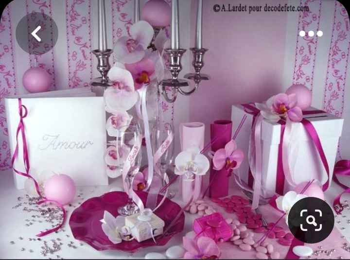Décoration en rose "fushia" - 11