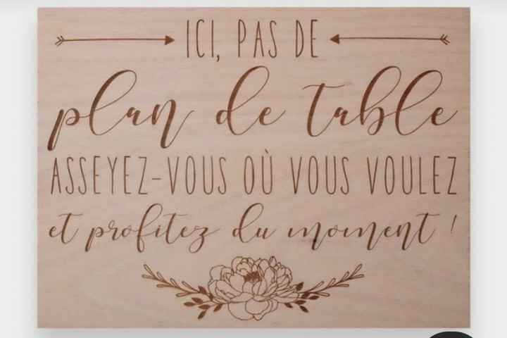 Plan de table... ou pas (en lien à l invitation envoyée) - 2