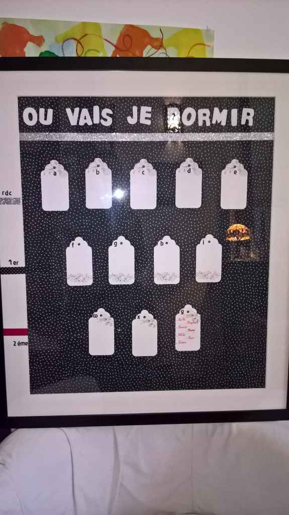 cadre pour les plans de chambre