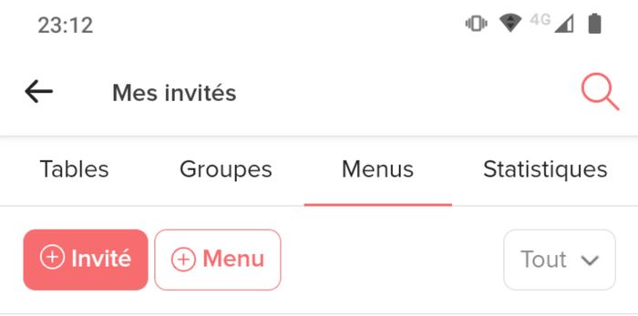 Plan de table menu vegetarian 1