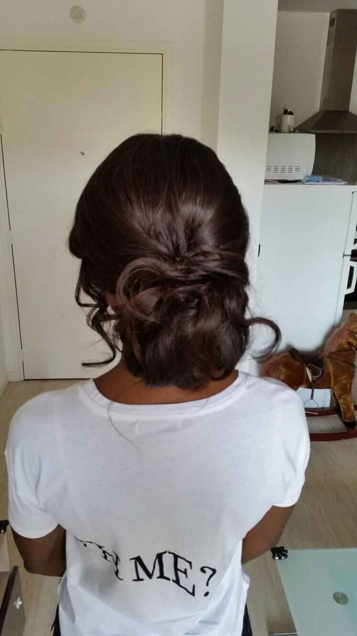Mon essai chignon