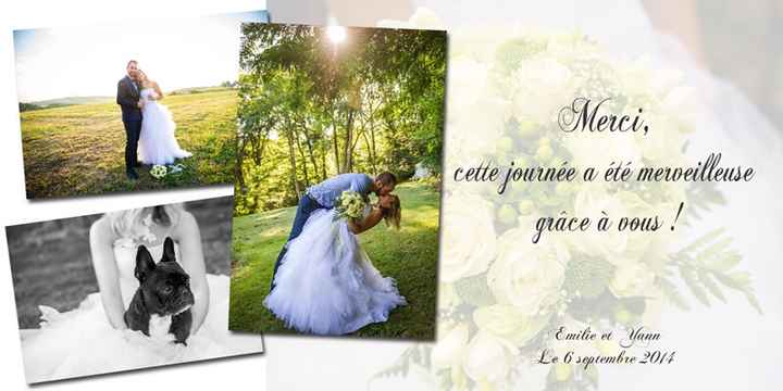 Photos de vos remerciements - 1