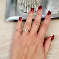 Ma bague de fiançailles, sobre et chic à la fois  