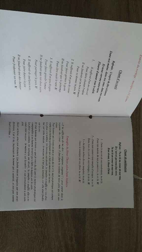 Livret de messe diy - 2