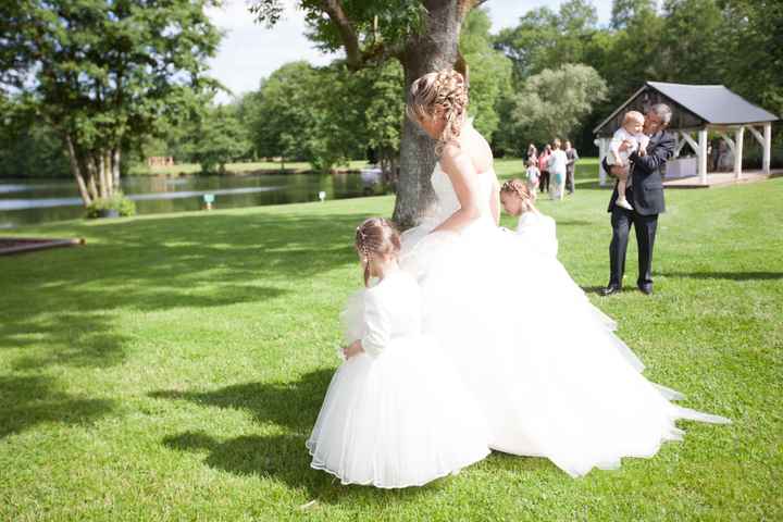 Moi et mes petites demoiselles d'honneur