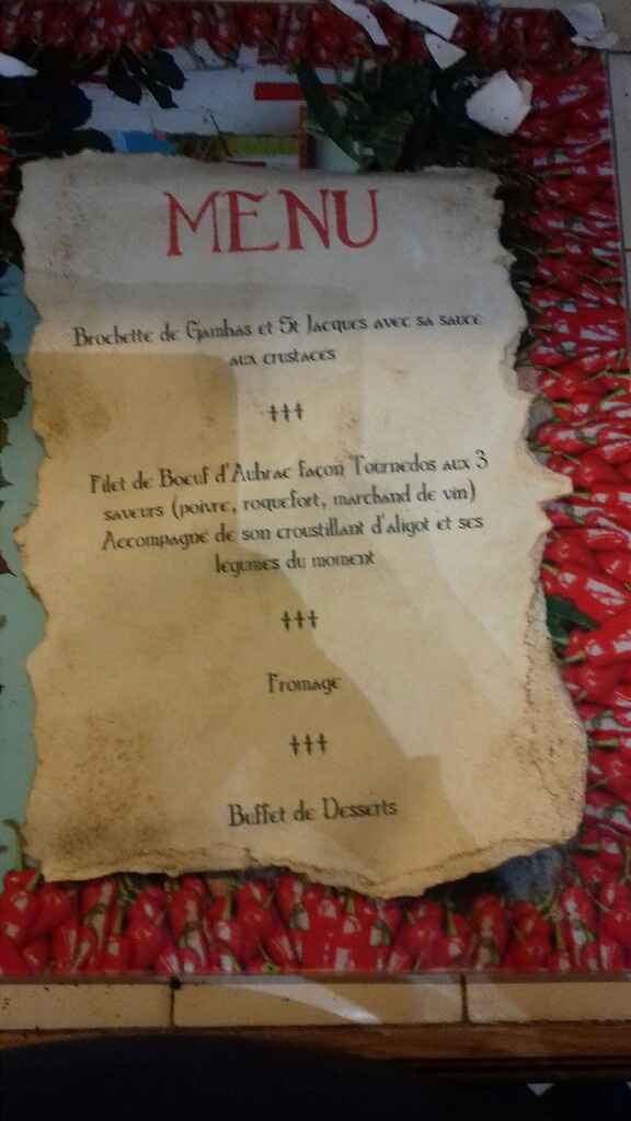  Menu table - 1