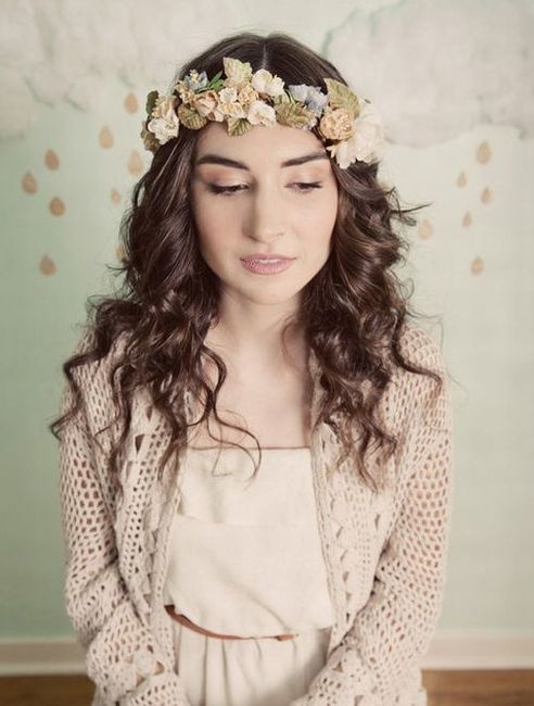 La couronne de fleurs!