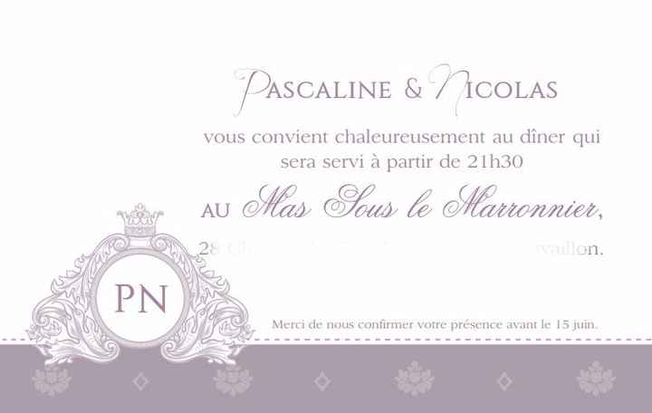nos cartons d'invitation