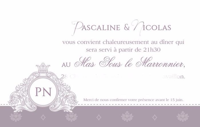 nos cartons d'invitation