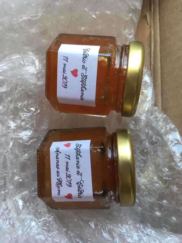 Cadeaux des invités, pots de Confiture. - 1
