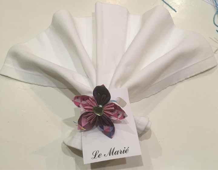 Serviettes marque place - 1