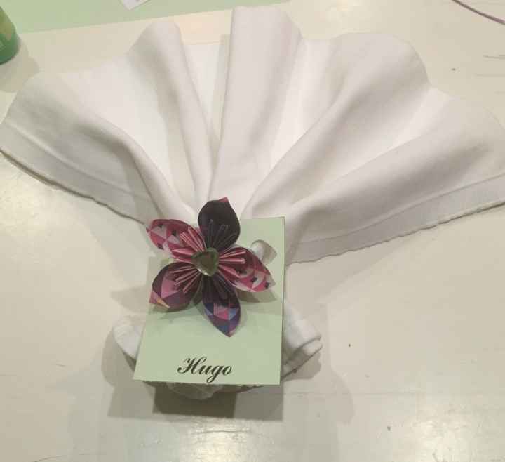 Serviettes marque place - 2