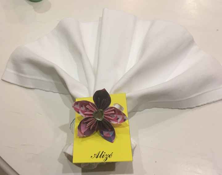 Serviettes marque place - 3