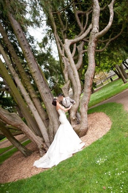 Robe Pronovias en soie sauvage ivoire