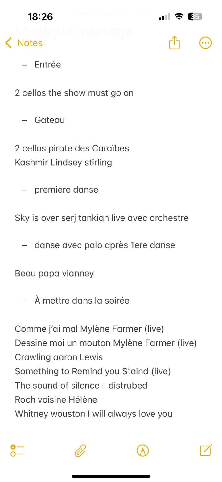 Musiques de vos moments forts - 1