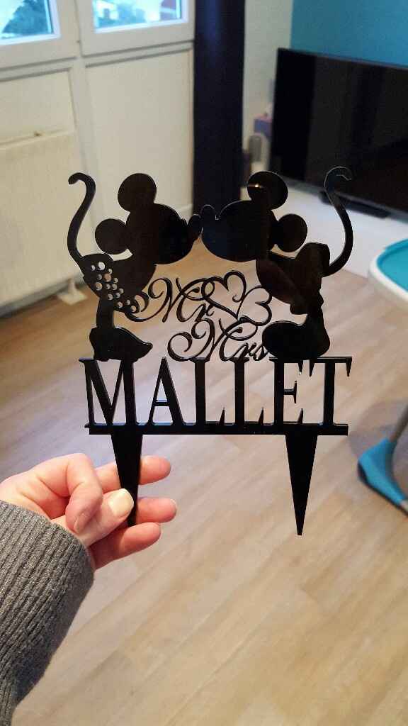 Topper pièce montée reçu ! - 1