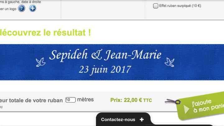 Ruban personnalisé - 2