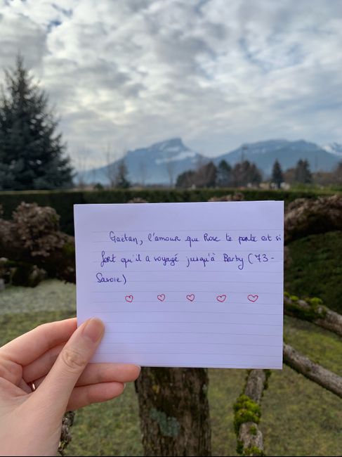 Il me manque quelques départements. Love notes - 1