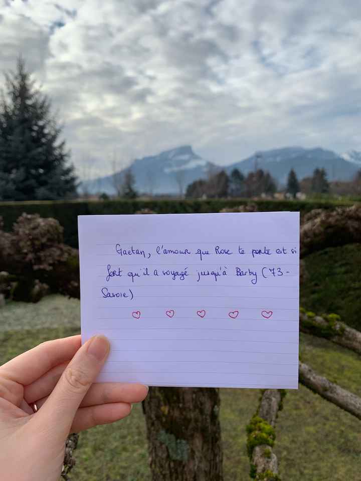 Il me manque quelques départements. Love notes - 1