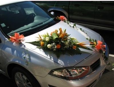 Déco voiture orange