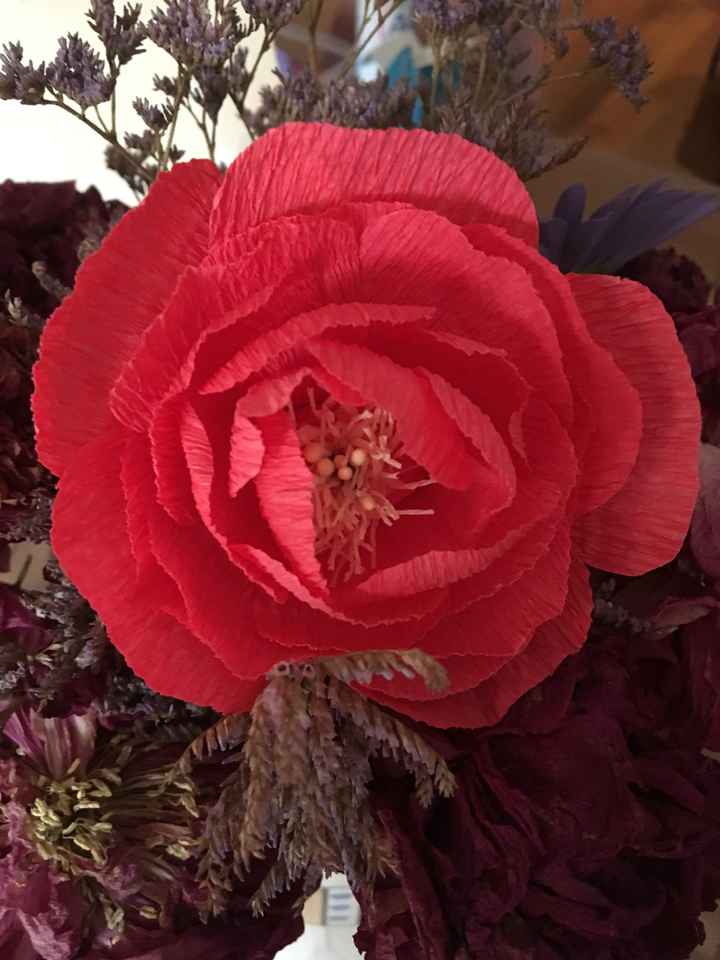 Fleurs en papier centre de table - 3