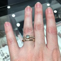 Alliance et bague de fiançailles - 1