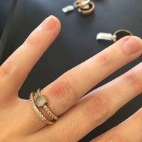 Alliance et bague de fiançailles - 1