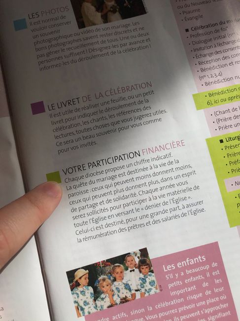 300€ pour la cérémonie religieuse 1