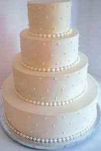 Wedding cake blanc/ivoir/nacré - 1