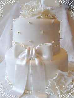 Wedding cake blanc/ivoir/nacré - 3
