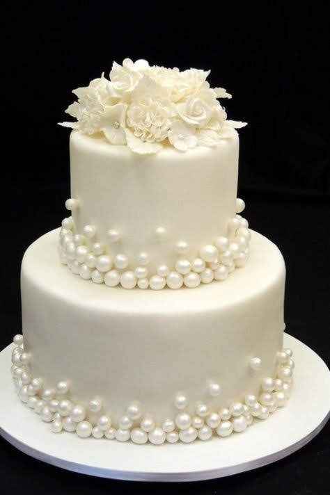 Wedding cake blanc/ivoir/nacré - 4