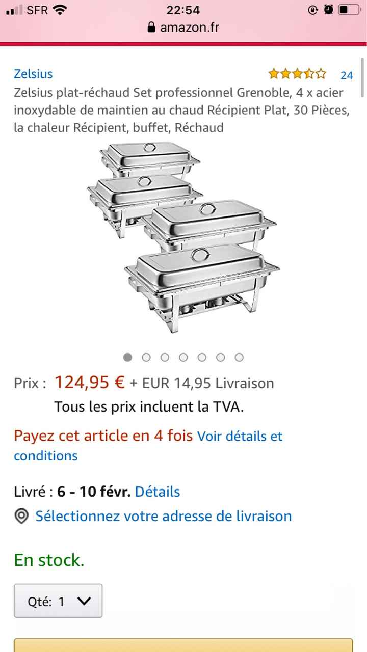 Chafing dish /buffet chaud,🥘 besoin conseils . - 2