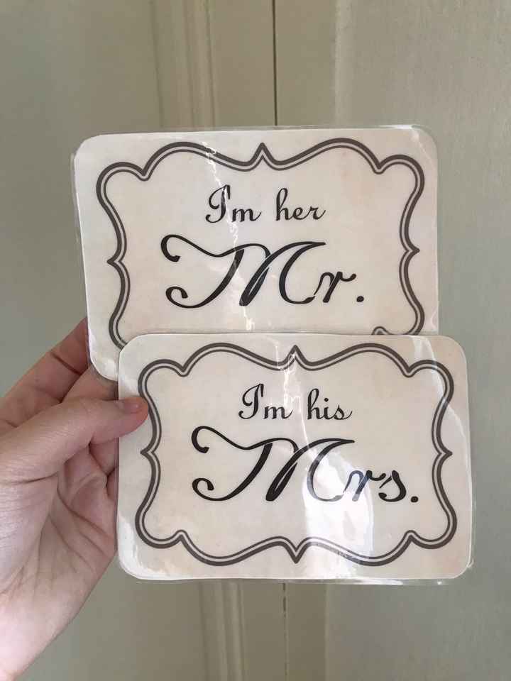 Me. And Mrs pancarte maison. - 1