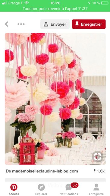 Suspension fleur en papier et cerisier japonais 1