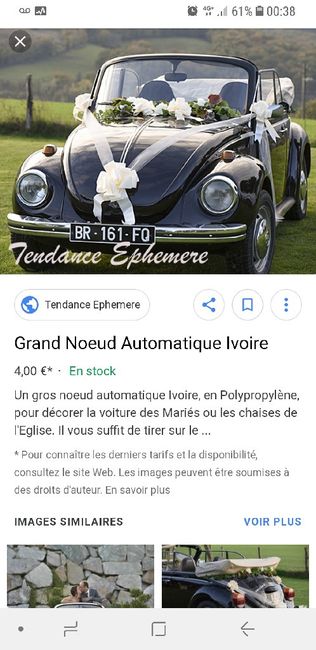 Décoration voiture des mariés - 1