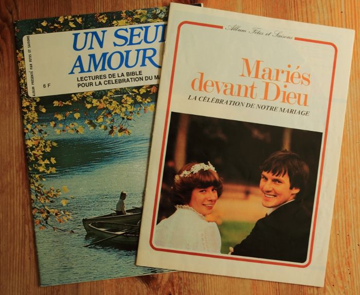 Livrets mariages religieux