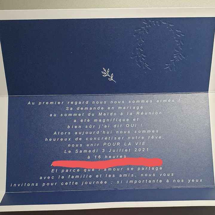 Faire-parts reçu - 2