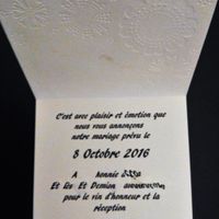 Faire part intérieur