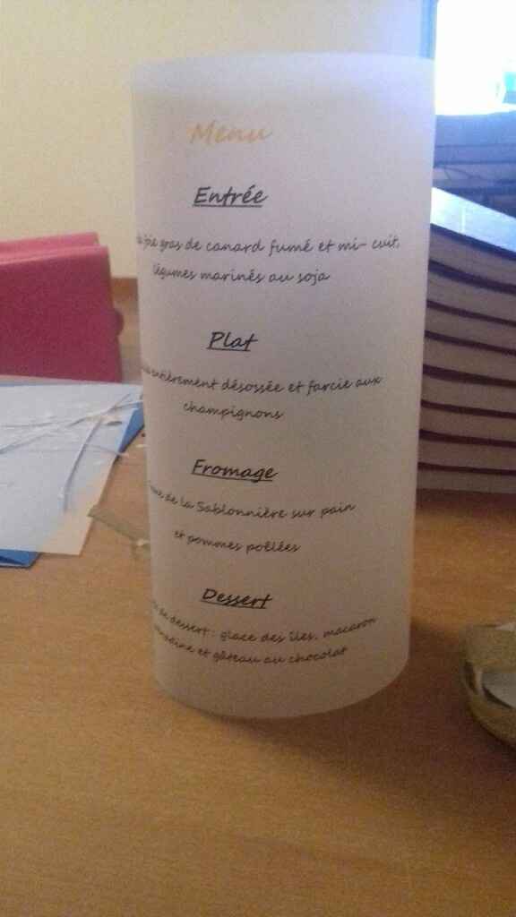 Menu thème disney - 1