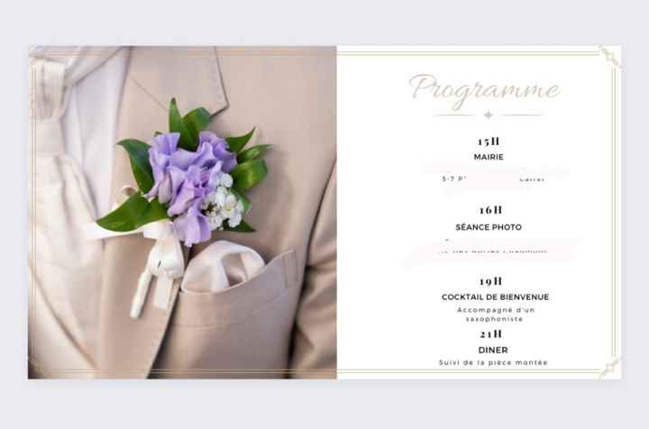 Faire part en cour - 2