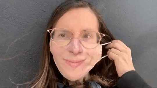 Masque en tissu imprimé avec votre visage! - 1