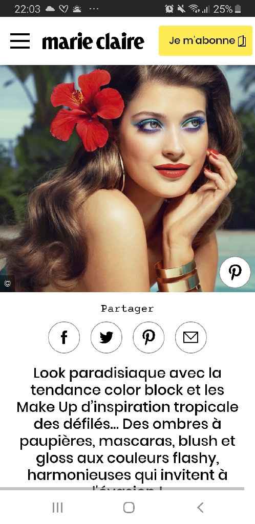 Maquillage thème tropical - 1