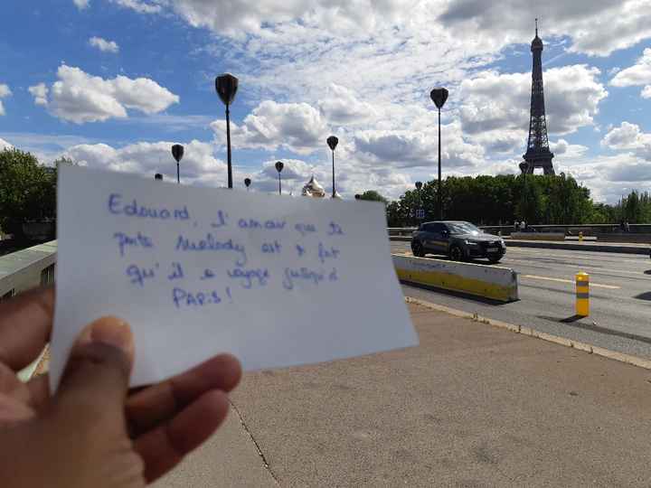 Love notes tour Eiffel-vos demandes d'ici le 23.07 - 1