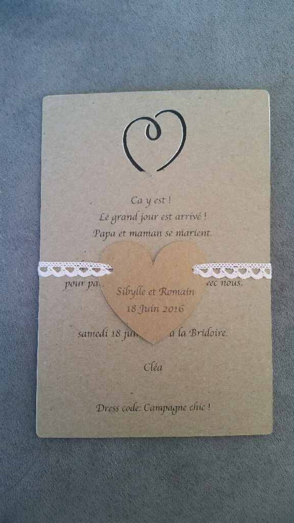 Faire part terminés ! - 1